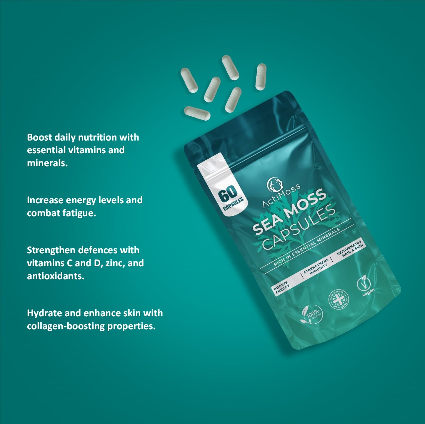 ActiMoss Sea Moss Capsules (60 Capsules)