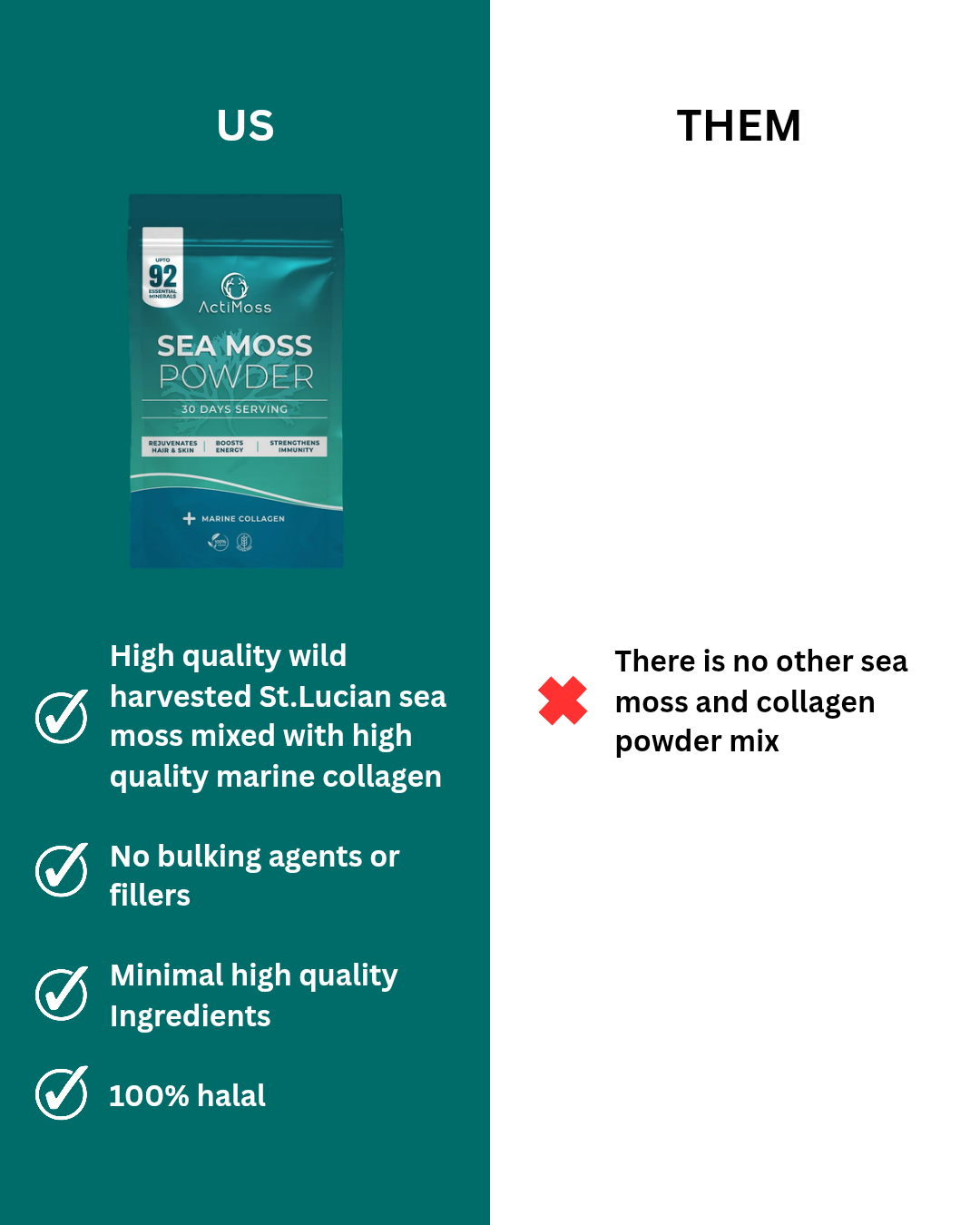 ActiMoss Sea Moss Powder + Collagen (300g)